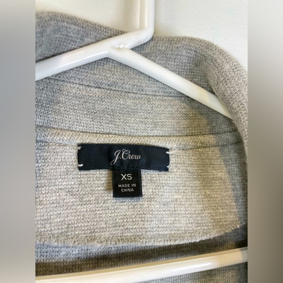 J.Crew‎ Sophie Wool Blend Sweater Blazer Womens XS Gray Cardigan - Picture 8 of 8